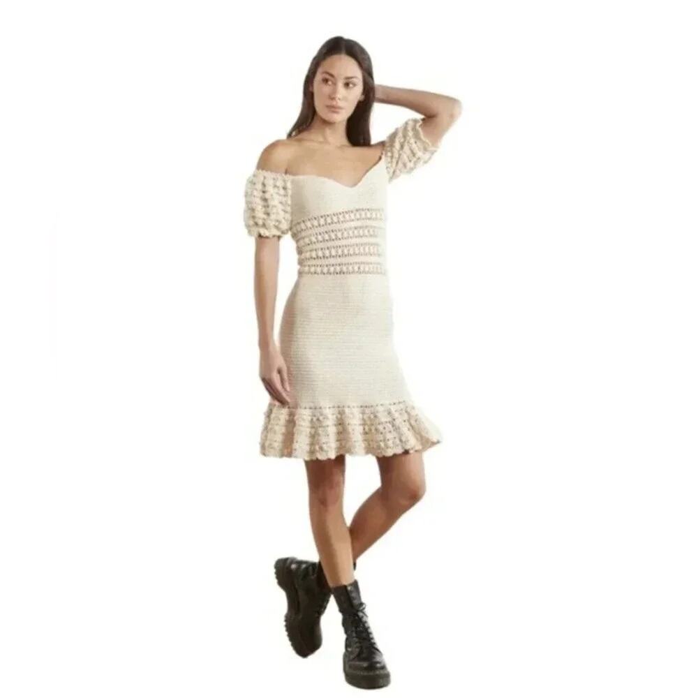 Stella Pardo Angelique‎ Crochet Dress Size M NWT